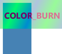 The visual effect of blending color,
 gradient and text