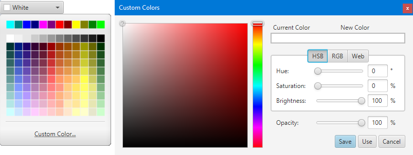 Image of the ColorPicker control