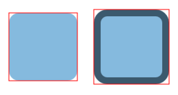 The rectangles are enclosed by their
 respective bounds