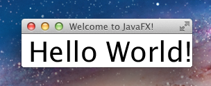 A visual rendering
 of a JavaFX Stage on Mac OSX