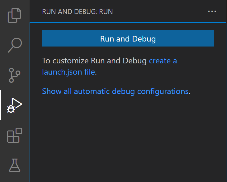 Create a launch.json file